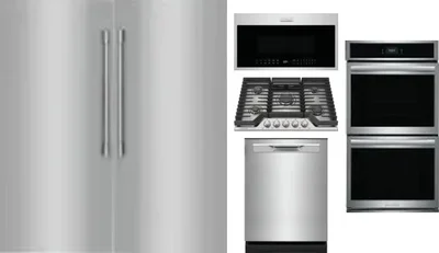 6 Piece Package Includes Refrigerator, Freezer, Cooktop, Wall Oven, Microwave And Dishwasher