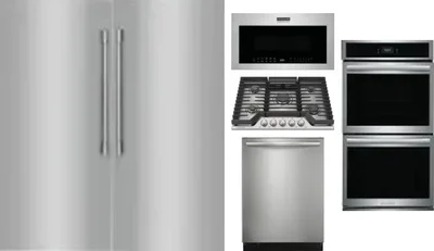 6 Piece Package Includes Refrigerator, Freezer, Cooktop, Wall Oven, Microwave And Dishwasher
