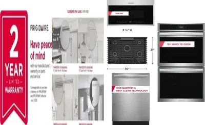 6 Piece Package Includes Refrigerator, Freezer, Cooktop, Wall Oven, Microwave And Dishwasher