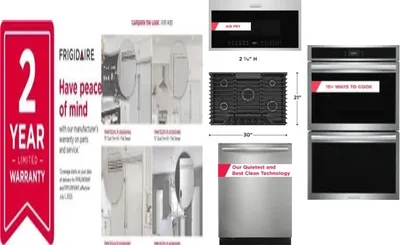 6 Piece Package Includes Refrigerator, Freezer, Cooktop, Wall Oven, Microwave And Dishwasher