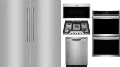 6 Piece Package Includes Refrigerator, Freezer, Cooktop, Wall Oven, Microwave And Dishwasher