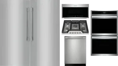 6 Piece Package Includes Refrigerator, Freezer, Cooktop, Wall Oven, Microwave And Dishwasher