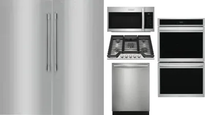 6 Piece Package Includes Refrigerator, Freezer, Cooktop, Wall Oven, Microwave And Dishwasher