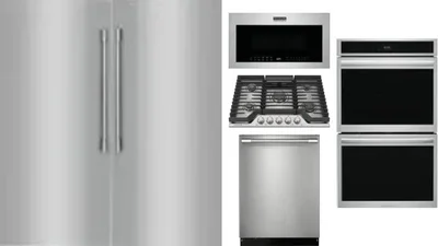 6 Piece Package Includes Refrigerator, Freezer, Cooktop, Wall Oven, Microwave And Dishwasher