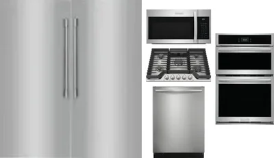 6 Piece Package Includes Refrigerator, Freezer, Cooktop, Wall Oven, Microwave And Dishwasher