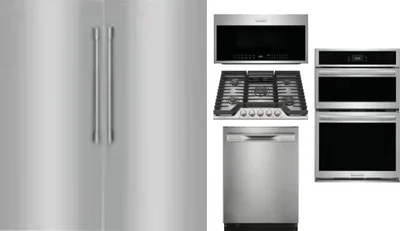 6 Piece Package Includes Refrigerator, Freezer, Cooktop, Wall Oven, Microwave And Dishwasher