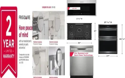 6 Piece Package Includes Refrigerator, Freezer, Cooktop, Wall Oven, Microwave And Dishwasher