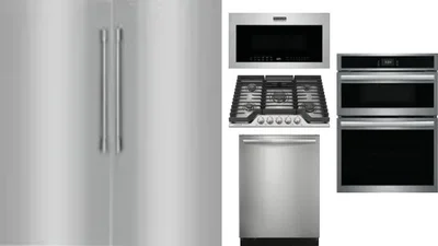6 Piece Package Includes Refrigerator, Freezer, Cooktop, Wall Oven, Microwave And Dishwasher
