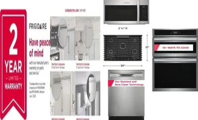 6 Piece Package Includes Refrigerator, Freezer, Cooktop, Wall Oven, Microwave And Dishwasher