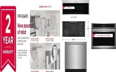 6 Piece Package Includes Refrigerator, Freezer, Cooktop, Wall Oven, Microwave And Dishwasher