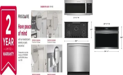 6 Piece Package Includes Refrigerator, Freezer, Cooktop, Wall Oven, Microwave And Dishwasher