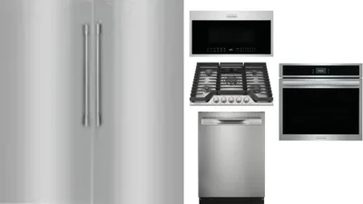 6 Piece Package Includes Refrigerator, Freezer, Cooktop, Wall Oven, Microwave And Dishwasher