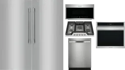 6 Piece Package Includes Refrigerator, Freezer, Cooktop, Wall Oven, Microwave And Dishwasher