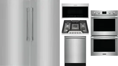 6 Piece Package Includes Refrigerator, Freezer, Cooktop, Wall Oven, Microwave And Dishwasher