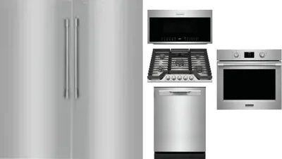 6 Piece Package Includes Refrigerator, Freezer, Cooktop, Wall Oven, Microwave And Dishwasher