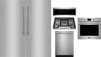 6 Piece Package Includes Refrigerator, Freezer, Cooktop, Wall Oven, Microwave And Dishwasher
