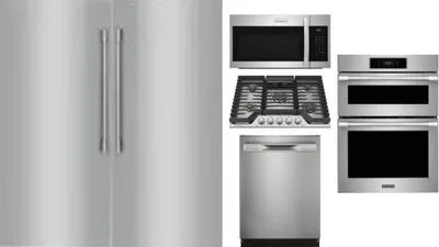 6 Piece Package Includes Refrigerator, Freezer, Cooktop, Wall Oven, Microwave And Dishwasher