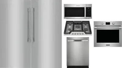 6 Piece Package Includes Refrigerator, Freezer, Cooktop, Wall Oven, Microwave And Dishwasher