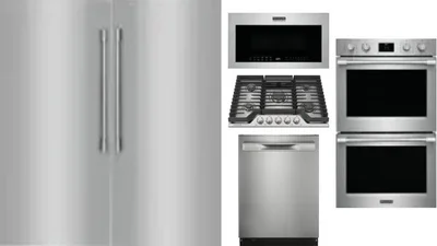 6 Piece Package Includes Refrigerator, Freezer, Cooktop, Wall Oven, Microwave And Dishwasher