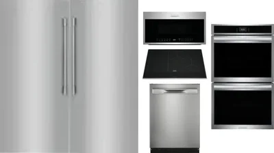 6 Piece Package Includes Refrigerator, Freezer, Cooktop, Wall Oven, Microwave And Dishwasher