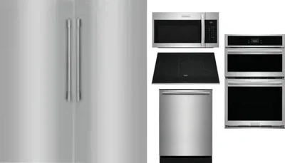6 Piece Package Includes Refrigerator, Freezer, Cooktop, Wall Oven, Microwave And Dishwasher