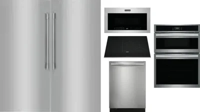 6 Piece Package Includes Refrigerator, Freezer, Cooktop, Wall Oven, Microwave And Dishwasher