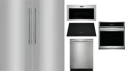 6 Piece Package Includes Refrigerator, Freezer, Cooktop, Wall Oven, Microwave And Dishwasher