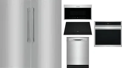 6 Piece Package Includes Refrigerator, Freezer, Cooktop, Wall Oven, Microwave And Dishwasher