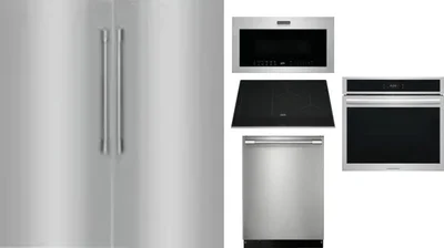 6 Piece Package Includes Refrigerator, Freezer, Cooktop, Wall Oven, Microwave And Dishwasher