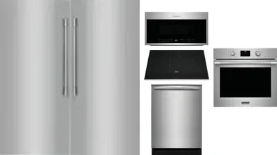 6 Piece Package Includes Refrigerator, Freezer, Cooktop, Wall Oven, Microwave And Dishwasher