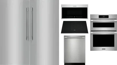 6 Piece Package Includes Refrigerator, Freezer, Cooktop, Wall Oven, Microwave And Dishwasher