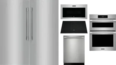 6 Piece Package Includes Refrigerator, Freezer, Cooktop, Wall Oven, Microwave And Dishwasher