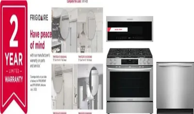 5 Piece Package Includes Refrigerator, Freezer, Range, Microwave And Dishwasher