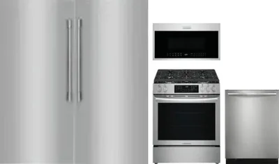 5 Piece Package Includes Refrigerator, Freezer, Range, Microwave And Dishwasher