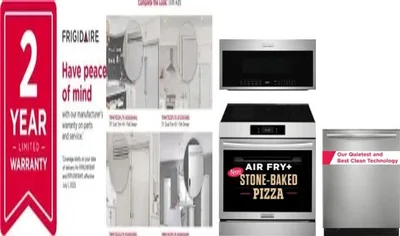 5 Piece Package Includes Refrigerator, Freezer, Range, Microwave And Dishwasher