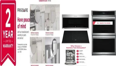 6 Piece Package Includes Refrigerator, Freezer, Cooktop, Wall Oven, Microwave And Dishwasher