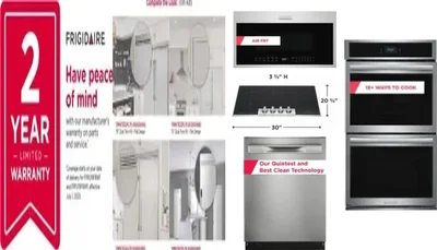 6 Piece Package Includes Refrigerator, Freezer, Cooktop, Wall Oven, Microwave And Dishwasher