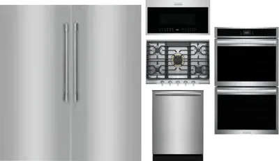 6 Piece Package Includes Refrigerator, Freezer, Cooktop, Wall Oven, Microwave And Dishwasher