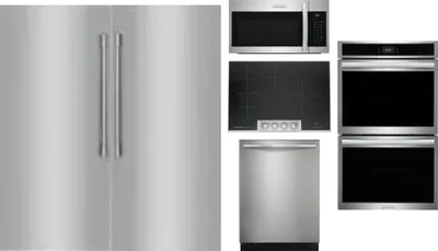 6 Piece Package Includes Refrigerator, Freezer, Cooktop, Wall Oven, Microwave And Dishwasher