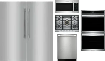 6 Piece Package Includes Refrigerator, Freezer, Cooktop, Wall Oven, Microwave And Dishwasher