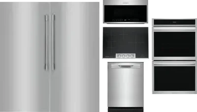 6 Piece Package Includes Refrigerator, Freezer, Cooktop, Wall Oven, Microwave And Dishwasher