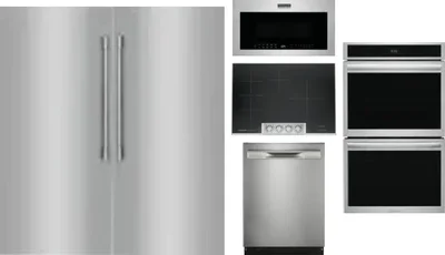 6 Piece Package Includes Refrigerator, Freezer, Cooktop, Wall Oven, Microwave And Dishwasher