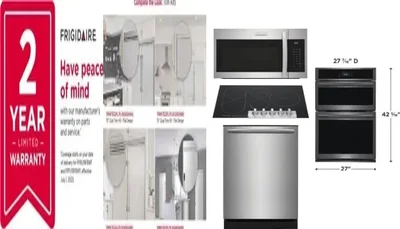 6 Piece Package Includes Refrigerator, Freezer, Cooktop, Wall Oven, Microwave And Dishwasher