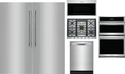 6 Piece Package Includes Refrigerator, Freezer, Cooktop, Wall Oven, Microwave And Dishwasher
