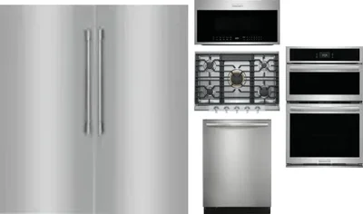 6 Piece Package Includes Refrigerator, Freezer, Cooktop, Wall Oven, Microwave And Dishwasher