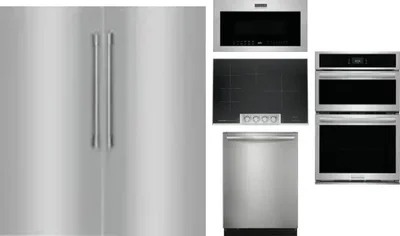 6 Piece Package Includes Refrigerator, Freezer, Cooktop, Wall Oven, Microwave And Dishwasher