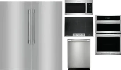 6 Piece Package Includes Refrigerator, Freezer, Cooktop, Wall Oven, Microwave And Dishwasher