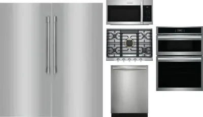 6 Piece Package Includes Refrigerator, Freezer, Cooktop, Wall Oven, Microwave And Dishwasher