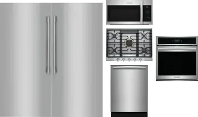 6 Piece Package Includes Refrigerator, Freezer, Cooktop, Wall Oven, Microwave And Dishwasher