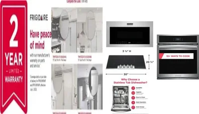 6 Piece Package Includes Refrigerator, Freezer, Cooktop, Wall Oven, Microwave And Dishwasher